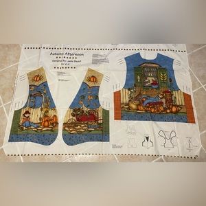 Stamp fabric vest pattern assembly required